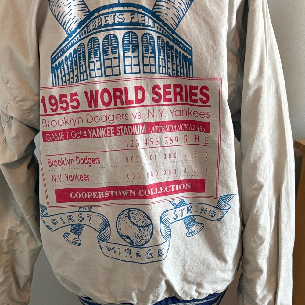 Champion Navy and Cream World Series Jacket - Picture 6 of 6